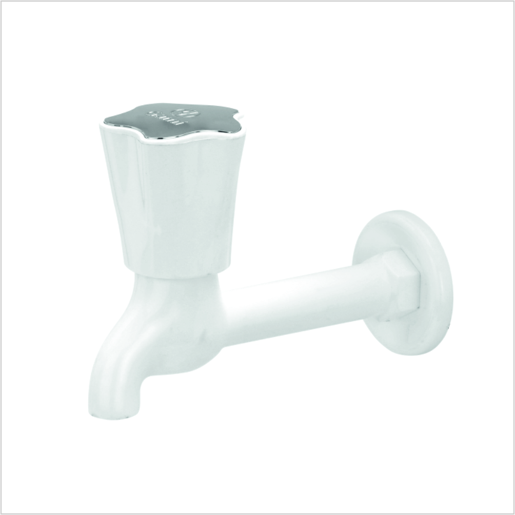 Long Body Bib Cock with Flange